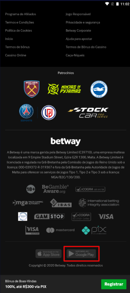 Betway android2