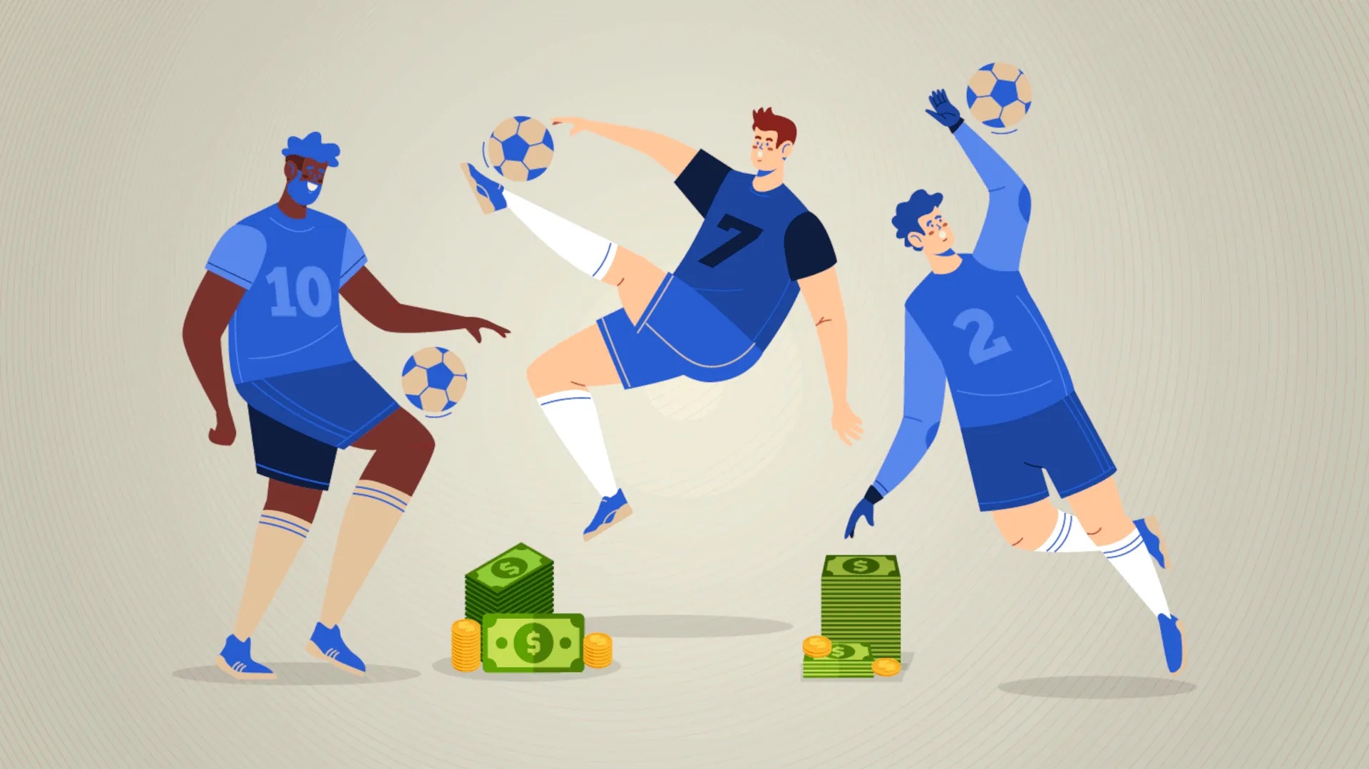 football players and money
